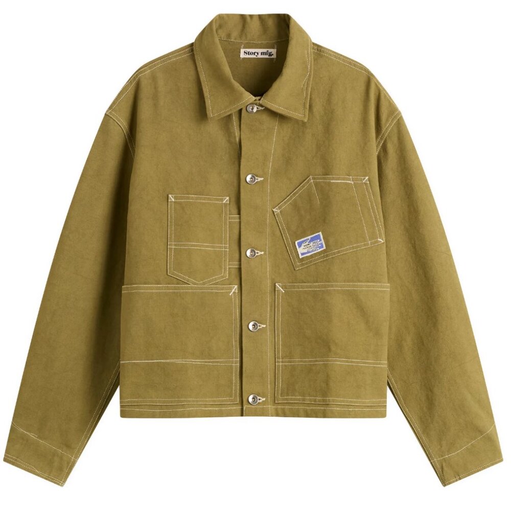 Story Mfg. Work Wear Jacket size Small in Olive